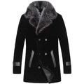 Wholesale Natural Sheep Fur Coat Custom Winter Warm Long Fur Coat Classic Style Luxury Mens Fur Coats