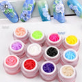 12Colors Sculpture Plasticine Gum Soak Off Gel Nail Modeling Gel Carving Nail Acrylic Glue Soild 3D Sculpture Creative DIY Gel