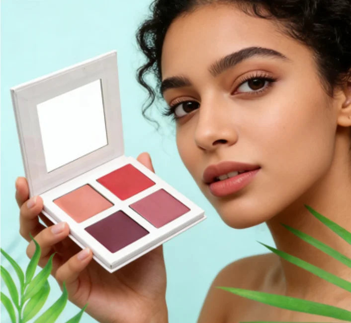 Custom Palette Blush Private Label Cosmetic Makeup Blusher Palette DIY Color Blush Powder