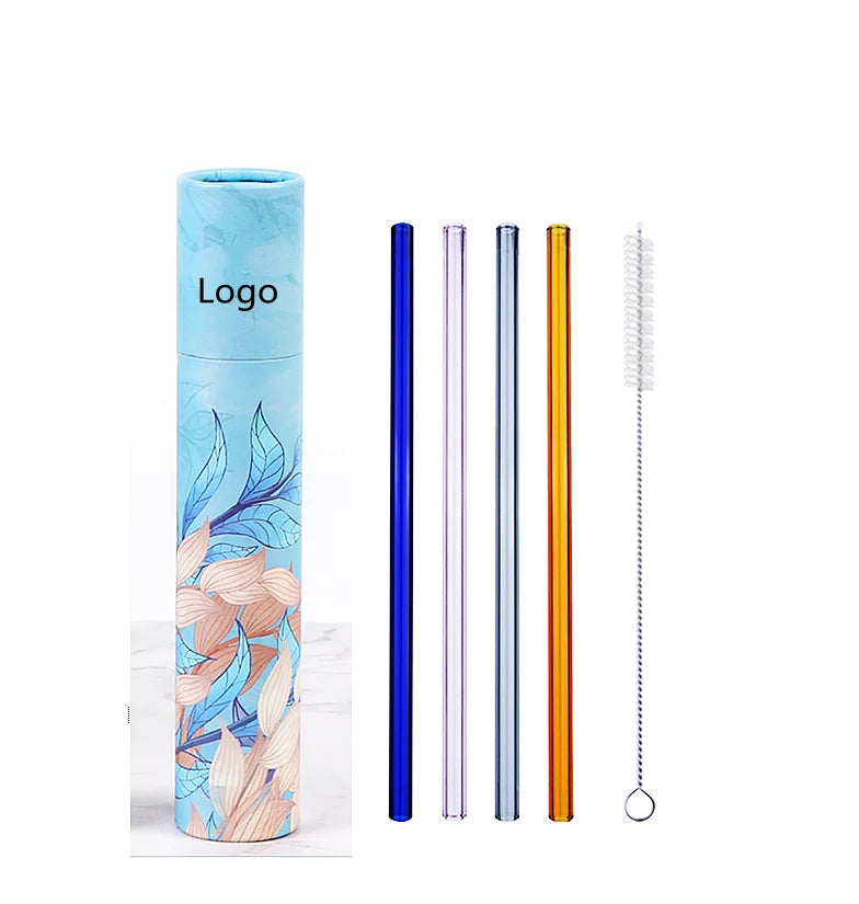 Straws in Set with Gift Paper Box or Paper Tube Best Selling Products 2024 Fast Shipping Eco Friendly Glass 2022 in Usa 2024