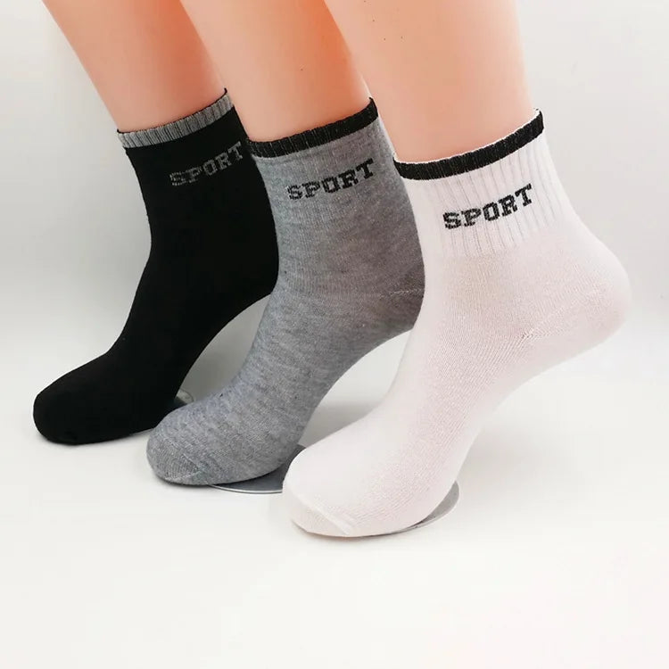 Spring Calcetines Cheap Wholesale Black White Socks Sporty Socks Men Custom Crew Socks Manufacturer Meias Masculinas