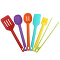 YJ Wonderful Western Kitchen Tools Six-Piece All-Inclusive Silicone Kitchenware Set with Shovel Clamp Brush Sustainable