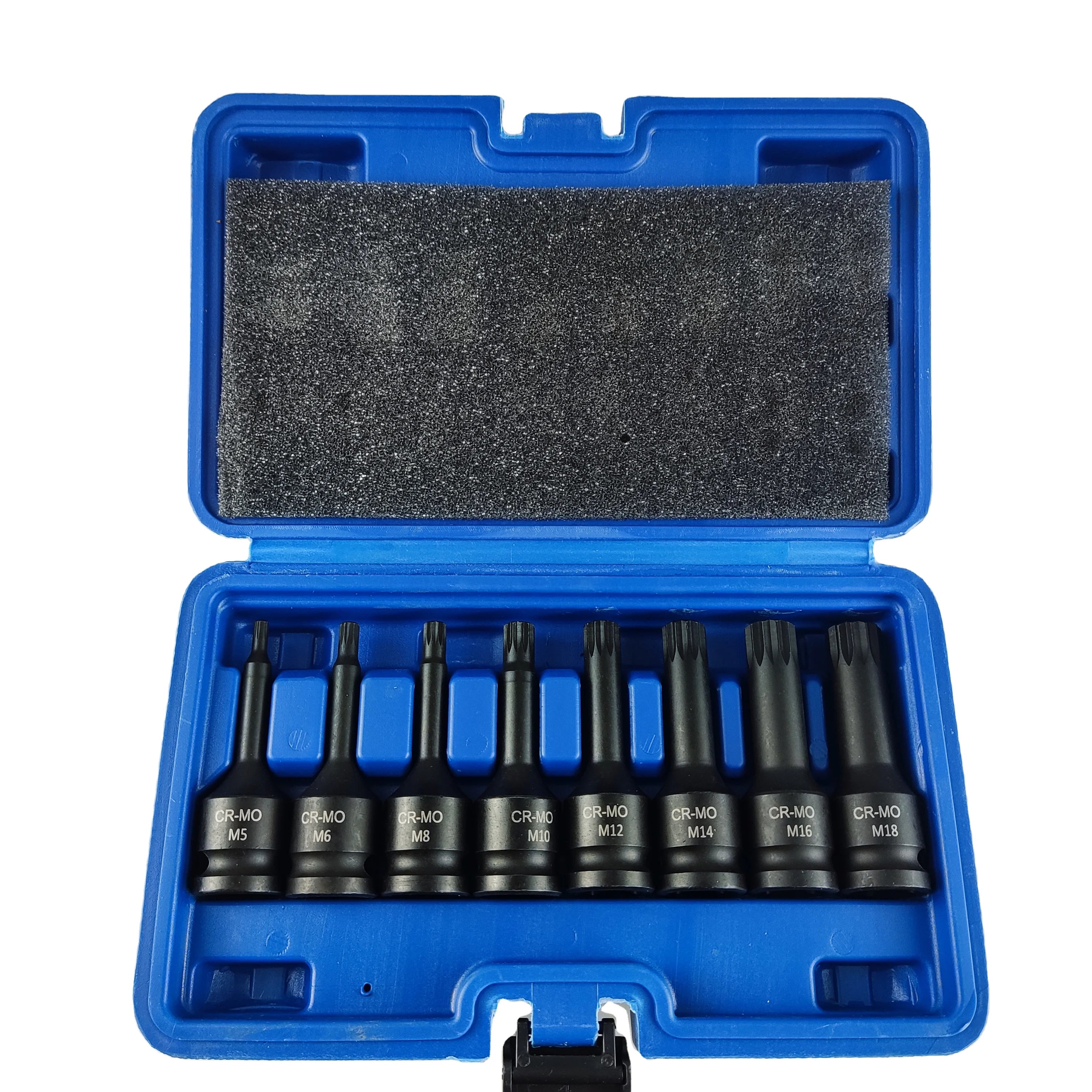 8PCS 1/2''  XZN Bit Socket Set