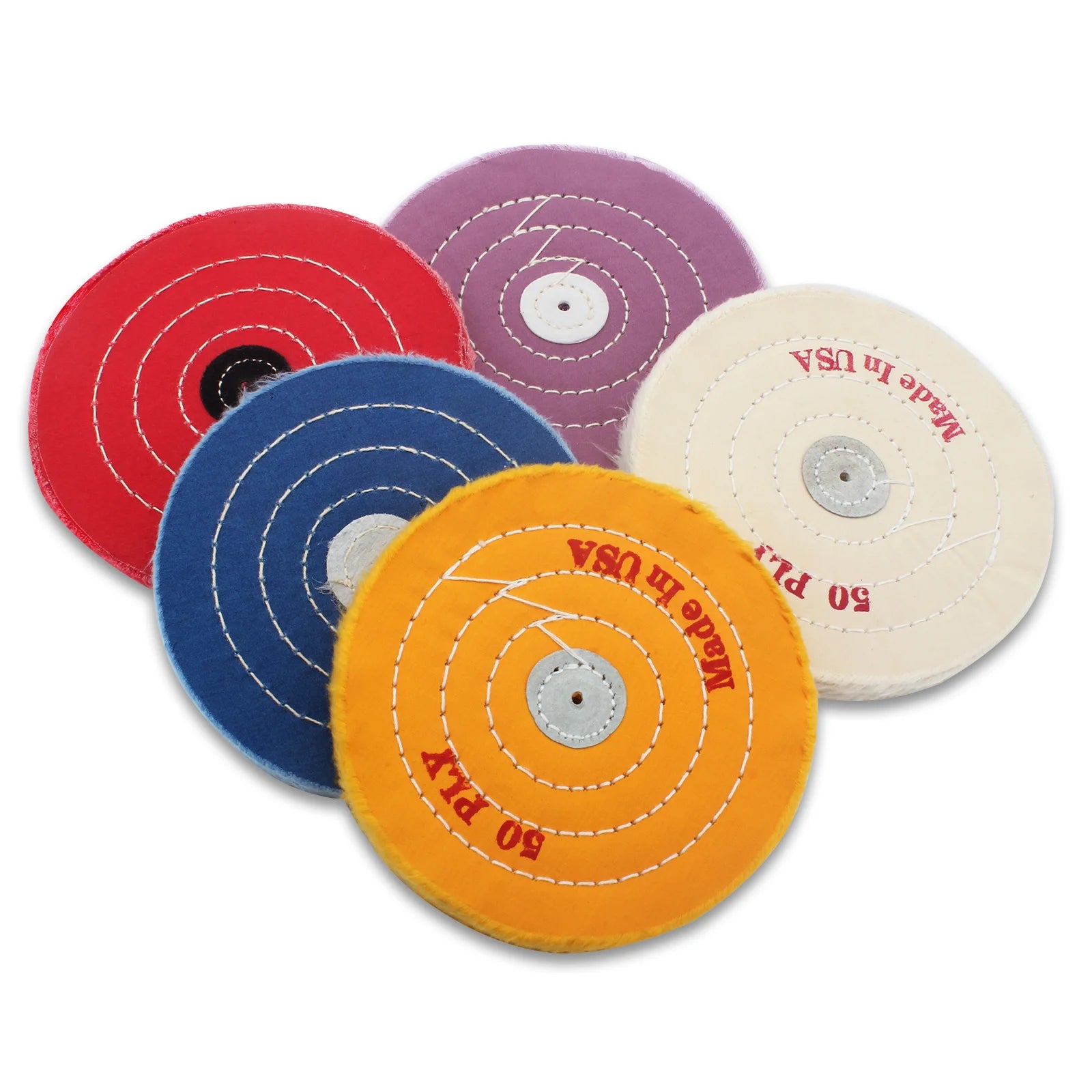 Yellow Polishing Cloth Wheels Jewelry Metal Mirror Finishing Polishing Abrasive Tools Cotton Lint Cloth Buffing Polishing Wheel