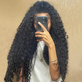 13x4 360 Full Lace Loose Deep Front Wigs Curly Remy Human Hair Wigs Unprocessed Transparent Lace Front Indian Hair Wigs
