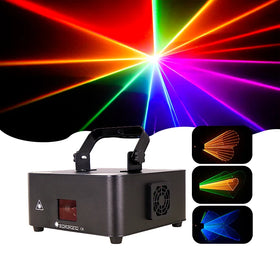 Outdoor Christmas Party RGB 1W Animation Full Color Dmx Laser Light for Dj Disco Club Bar Event Stage