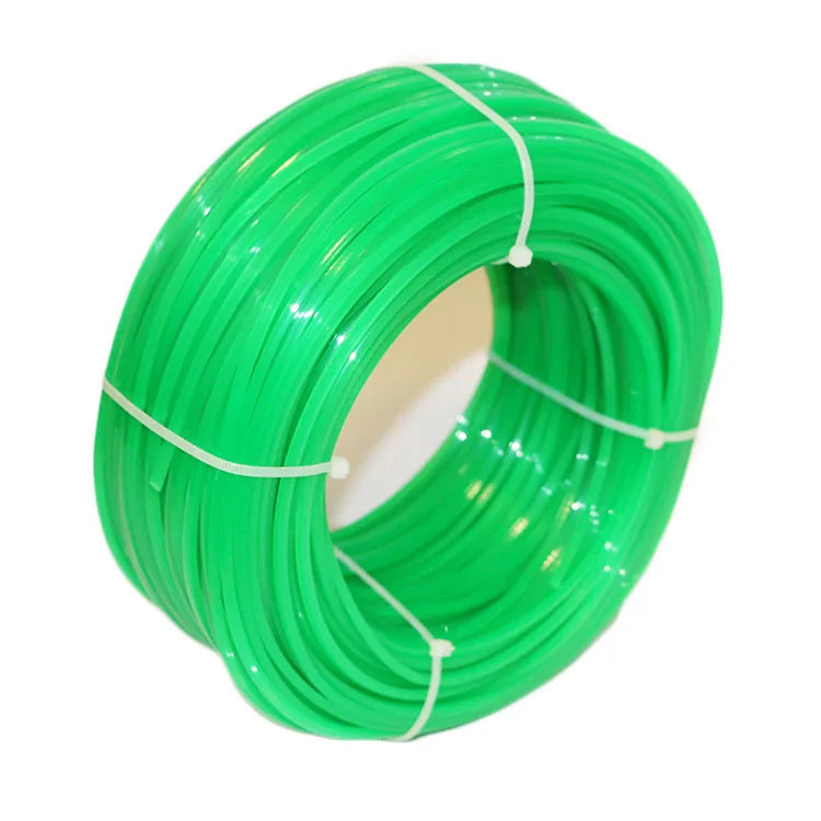 3.00mm*200m String Trimmer Line Square Green Heavy Duty Weeding Cord Trimmer String Spool Lawn Mower Replacement Tool