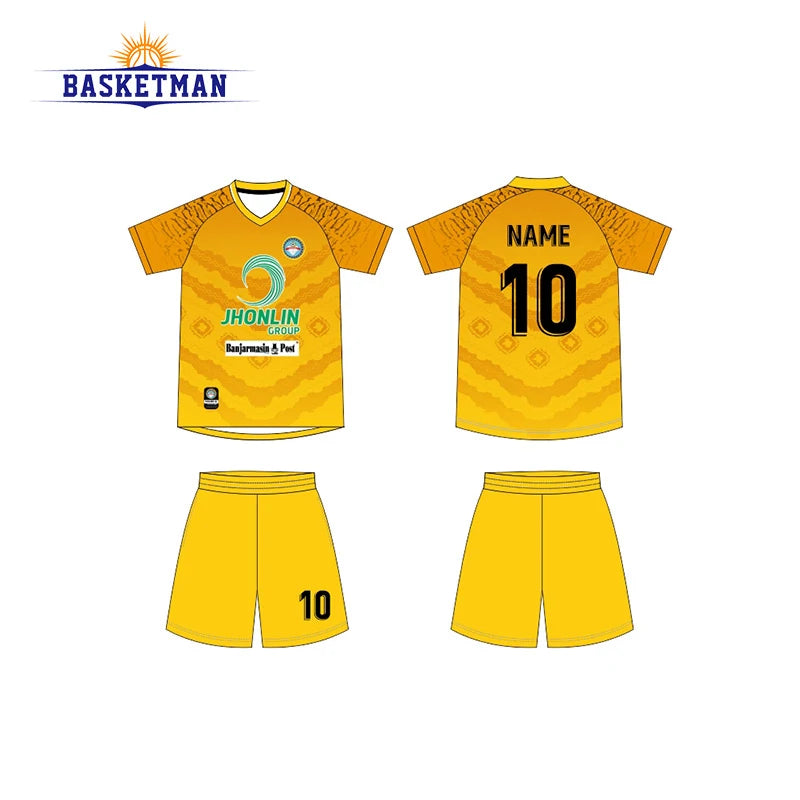 Custom Quick-Dry Soccer Uniforms Thailand Sublimation Blank Jerseys with Automated Cutting Technology