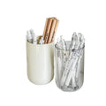 New Simple PP Transparent Pen Holder Desktop Storage Pen Holder Round Pen Holder 2 Colors