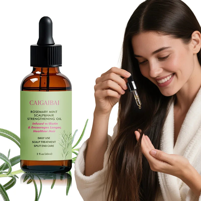 100% Pure Organic 60ml Hair Care Oil Rosemary Regrowth Hair Growth Anti Loss Treatment Rosemary Hair Oil
