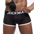 High-end Quality Men's Athletic Casual Trunks Mesh Breathable Boxers Underwear U Pouch Round Buttocks air Vents Shorts with Pads