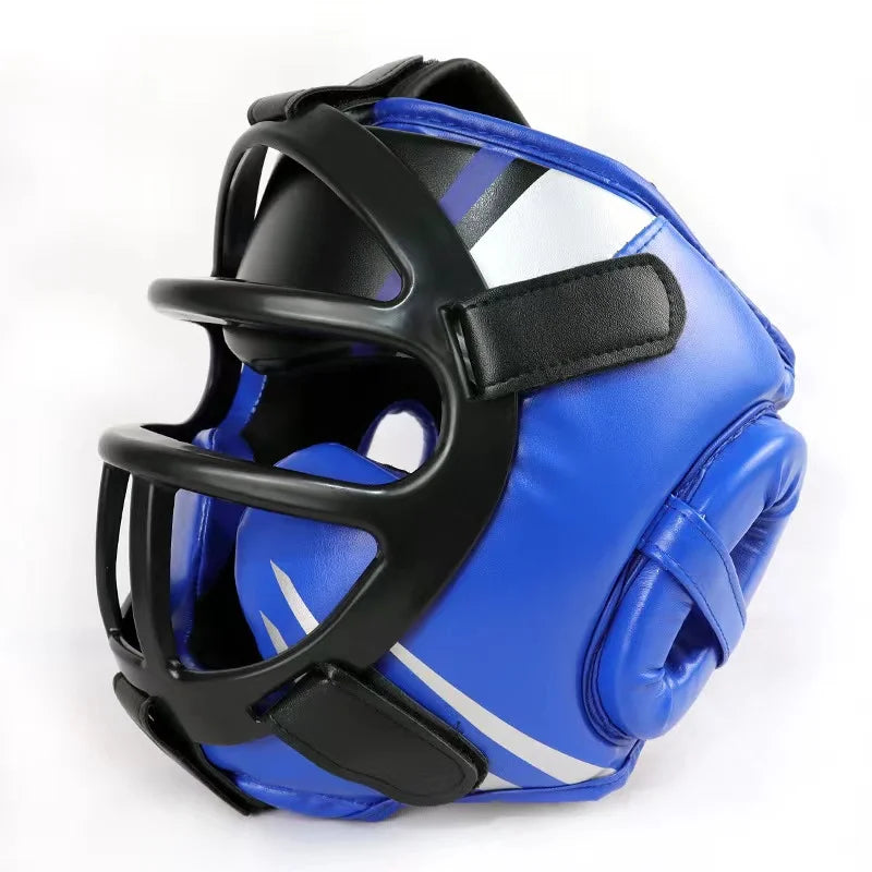 MMA Head Gear Kick Boxing Head Guards Adjustable MMA Sparring Training Helmet
