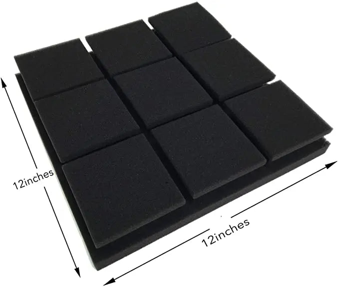 2\" X 12\" X 12\" Soundproof Polyester Acoustic Foam Wall Panels for Studios and Hotels 3D Model Design Solution