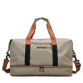 Large Capacity Waterproof Gym Bag with Trolley Sleeve Custom Logo Duffle Bag Wet and Dry Separation Storage for Travel