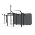 Commercial Gym Power Rack with Storage Container for 8 Station Bodybuilding Fitness Rig Outdoor Gym Equipment