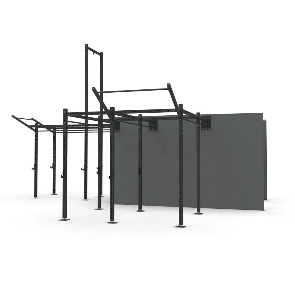 Commercial Gym Power Rack with Storage Container for 8 Station Bodybuilding Fitness Rig Outdoor Gym Equipment
