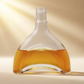 ShanDong Factory Wholesale FInt 700ml Stripe Glass Bottle for Alcoholic Beverages Gin Tequila Whisky Vodka Brandy Rum With Cork
