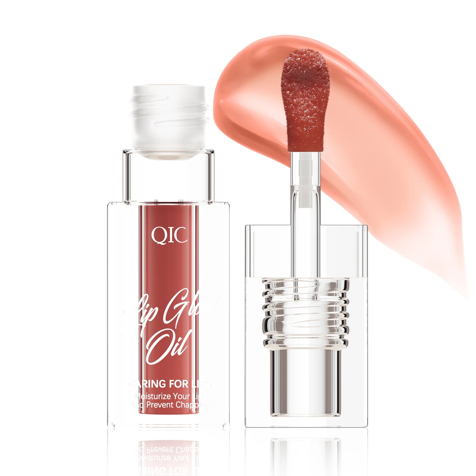 6 Color Changing Lipgloss Lip Plumper Gloss Big Brush Oil Pigmented Magic Moisturizing Flavouring Vegan Pink Fruit Herbal 3pcs