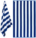 Custom Designed Thick Organic Cotton Beach Towels for Adults Kids Super Absorbent Quick Dry Oversized Stripe for Swim Pool Use