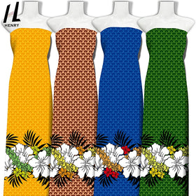 Four Sided Elastic Digital Printing Customized Flower and Plant Printing Plain Fabric