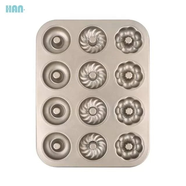 Non-stick 6 Cavity Silicon Donut Baking  Pan Cake Mold