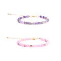 Natural Healing Amethyst Stone Bead Bracelet Ladies Jewelry Pulsera Mujeres Gemstone Personalised Bracelet