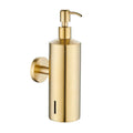 AKPN Wholesale Bathroom Accessories 304 Stainless Steel Golden Wall Mounted Manual Pump Bottle Liquid Soap Dispenser