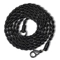 High Quality Wholesale Stainless Steel Twisted Rope Chains Necklace Hip-Hop Jewelry Vacuum Plating for Men Women Christian