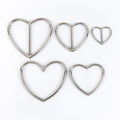 Deepeel BF919 17/20/26/30/37mm Bags Clothing Belts Accessories Heart-Shaped Alloys Tri-Glide Buckle