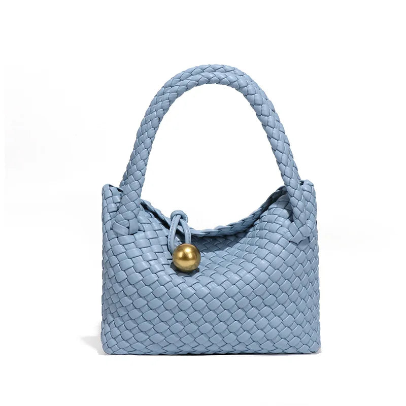 Women's Handbag Premium Sense Single Shoulder Crossbody Bag Pure Hand-woven Basket Bag
