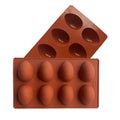HY 8-Cavity Easter Egg Chocolate Silicone Mold Easter Candy Cookie Cake Baking Mold