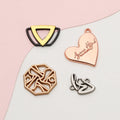 2024 New Style High Quality Clothing Customized Brand logo Engraved Plate Tag Custom Metal Luxury Labels for Garment