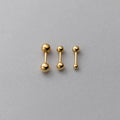 Custom Fashion Simple Glossy Bead Stud Earrings for Women 925 Sterling Silver Spiral Bead Stud Jewelry Accessories Trendy Style
