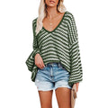 OEM Custom V-Neck Long Sleeve Casual Winter Sweaters for Women Thin Crocheted Warm Clothing
