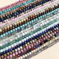 Natural Gemstone Faceted Genuine Natural Gemstone Stone 3mm Cutting Loose Strand Beads for Jewelry Making