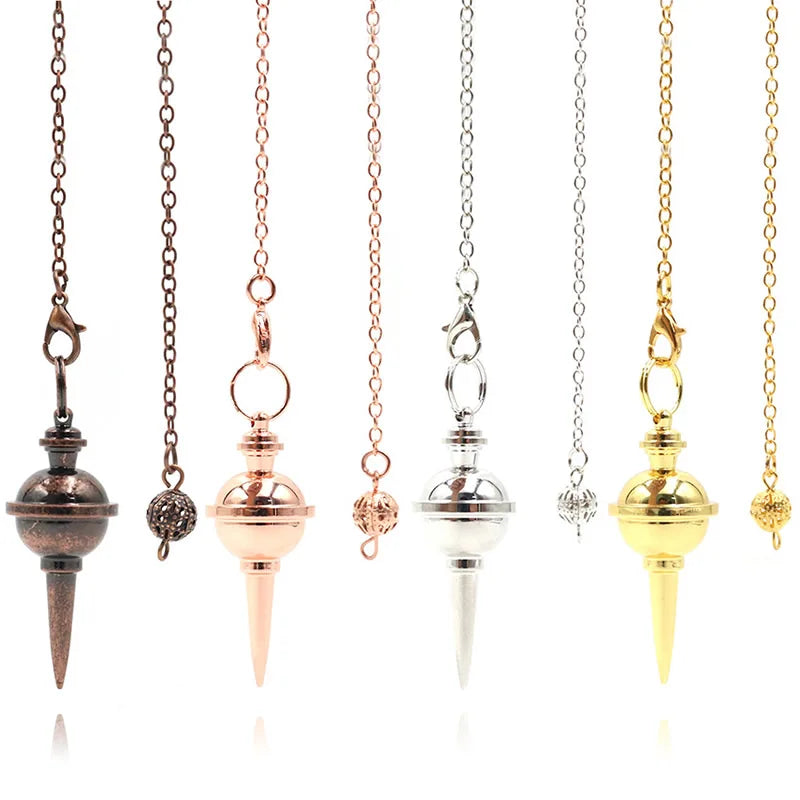 Copper Metal Pendulum for Dowsing Divination Energy Work Meditation Divine Witchcraft Pendulums Tool Spiritual