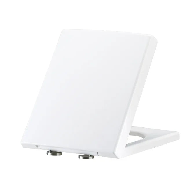 SU017 Modern Square Soft Close Toilet Seat with Slow-Close Feature for Bathroom