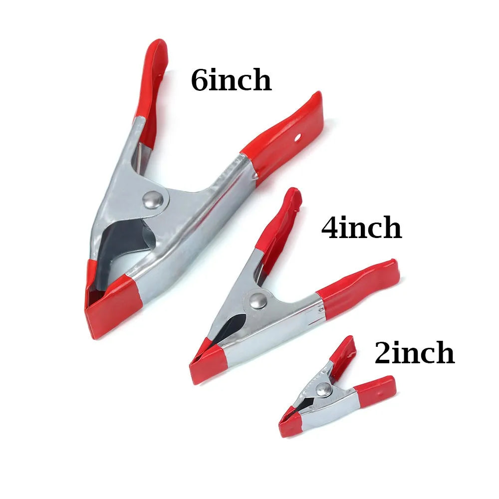 Meixiu 2/4/6 Inch Metal A-Shaped Spring Clip Multi-Purpose Woodworking Electrician Powerful Spring Clamps a Clip Hand Tools