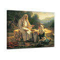 Jesus Christ Talking with the Samaritan Woman Poster Canvas Art Print Painting Wall Decoration Picture Modern Decorative