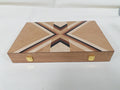 High-quality portable African walnut wood chessboard game folding deluxe backgammon set