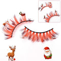 Christmas Snow Flakes Lashes Color Christmas Lashes Cute Christmas Eyelashes