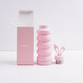 BPA-Free Eco-Friendly Silicone Sport Water Bottle Collapsible Folding Design Direct Drinking Boiling & Cold Water Applicable