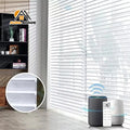 Shangri-La Blinds Luxury Day Night 100% Blackout Plain Waterproof Fabric Shades Electric Rope Format 3m Width Office Direct