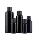100ml Black Screw Cap Glass Serum Bottle for Cosmetics Essential Beard Oil Pump Perfumes Sprays Hair Oil Bottles with Dropper