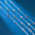 925 Silver Fashion Jewelry Bracelets Simple Five Round Zircon Bracelets for Women Yard Style Diamond Bracelets
