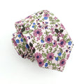 China Supplier Wholesale Flower Neckties Happy Wedding Classic Fashion Handmade Cotton Print Men 6cm Narrow Floral Neckties