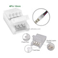 Firm Design RGB Buckle Strip To Power Anti-falling Connector Solder-free 2Pin 3Pin 4Pin 8mm 10mm SMD2835 5050 Led Snap Connector