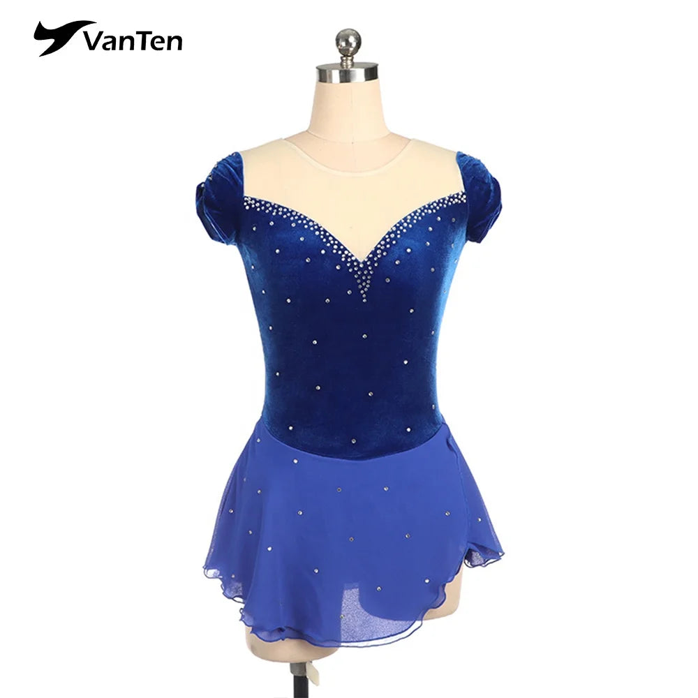 Wholesale Competition Dancewear Skating Dress Girls Women's Professional Skating Dress