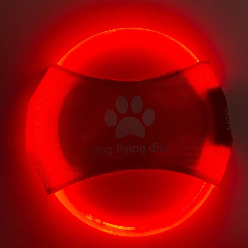Pet Luminescent Products LED Charging Luminous Flying Disc Dog Training Pet Supplies