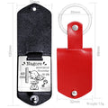 Customizable Luxury PU Leather Keychain DIY Photo Custom LOGO Leather Keychain Accessories